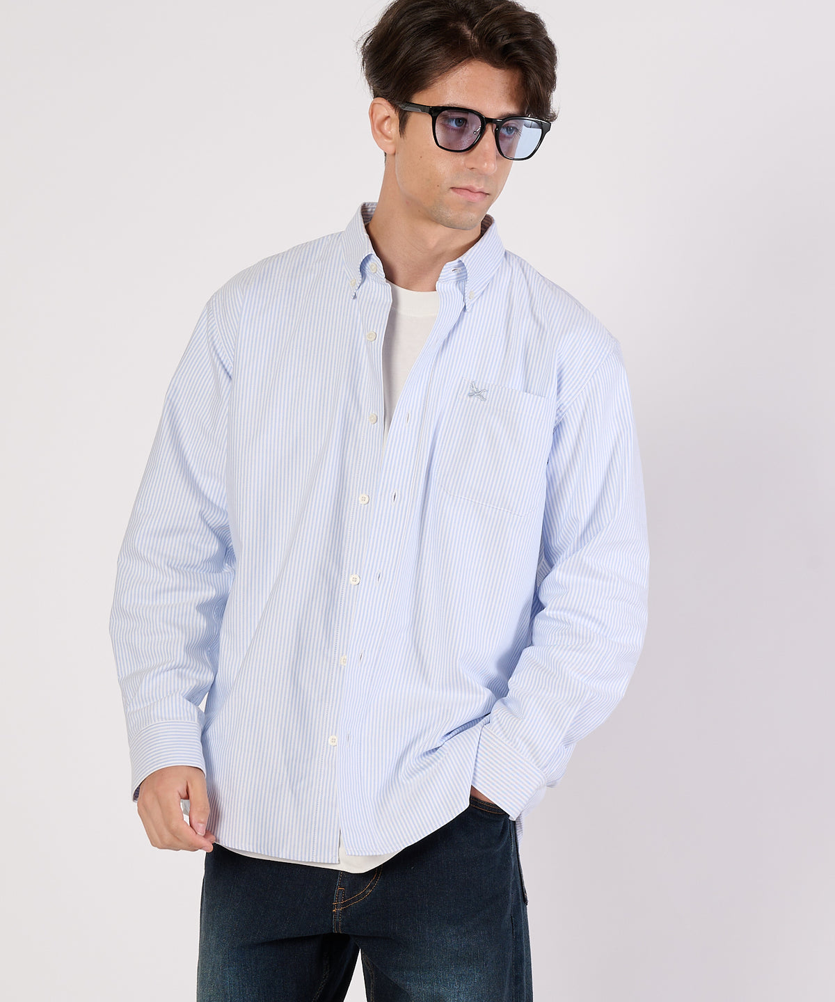 【通常配送】オックス ストライプ/チェック ボタンダウンシャツ/OX STRIPE/CHK BD SHIRT