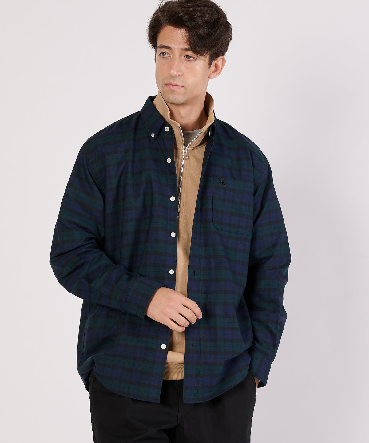 【通常配送】オックス ストライプ/チェック ボタンダウンシャツ/OX STRIPE/CHK BD SHIRT