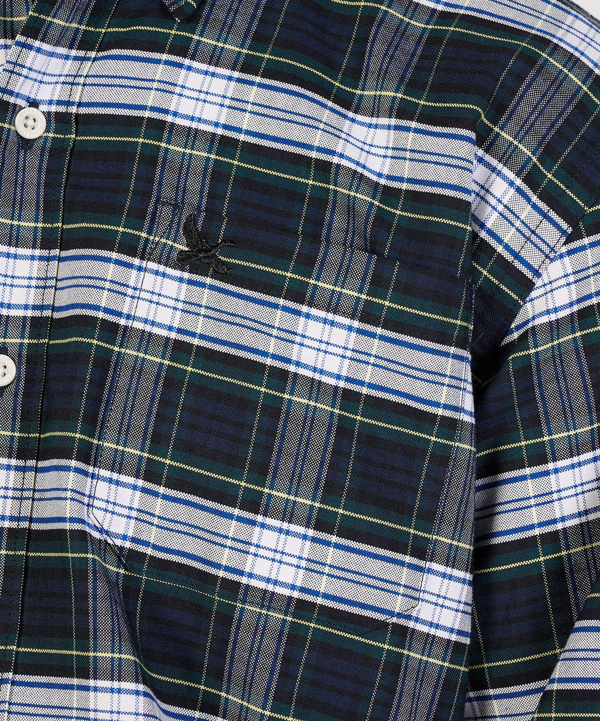 【通常配送】オックス ストライプ/チェック ボタンダウンシャツ/OX STRIPE/CHK BD SHIRT