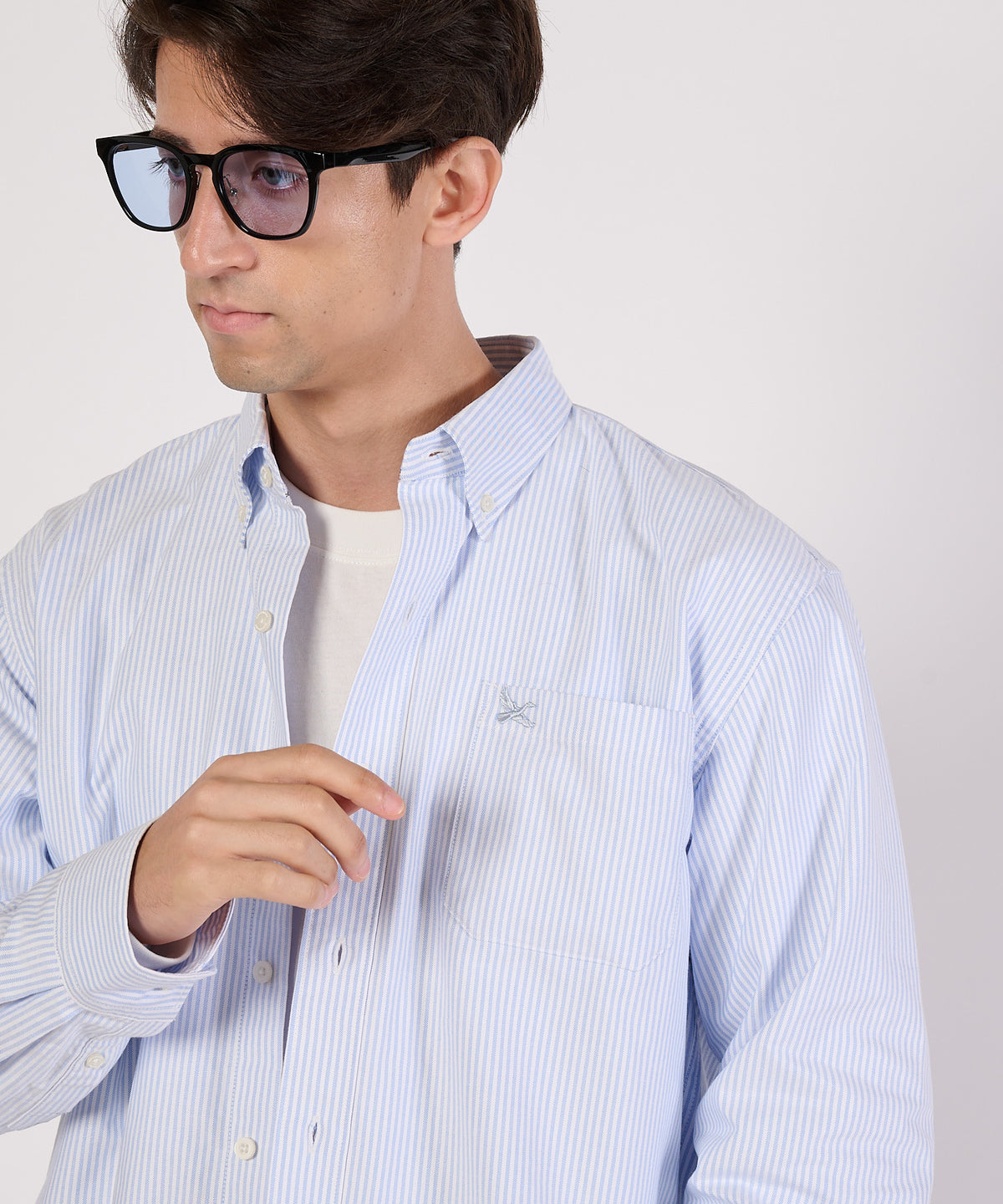 【通常配送】オックス ストライプ/チェック ボタンダウンシャツ/OX STRIPE/CHK BD SHIRT