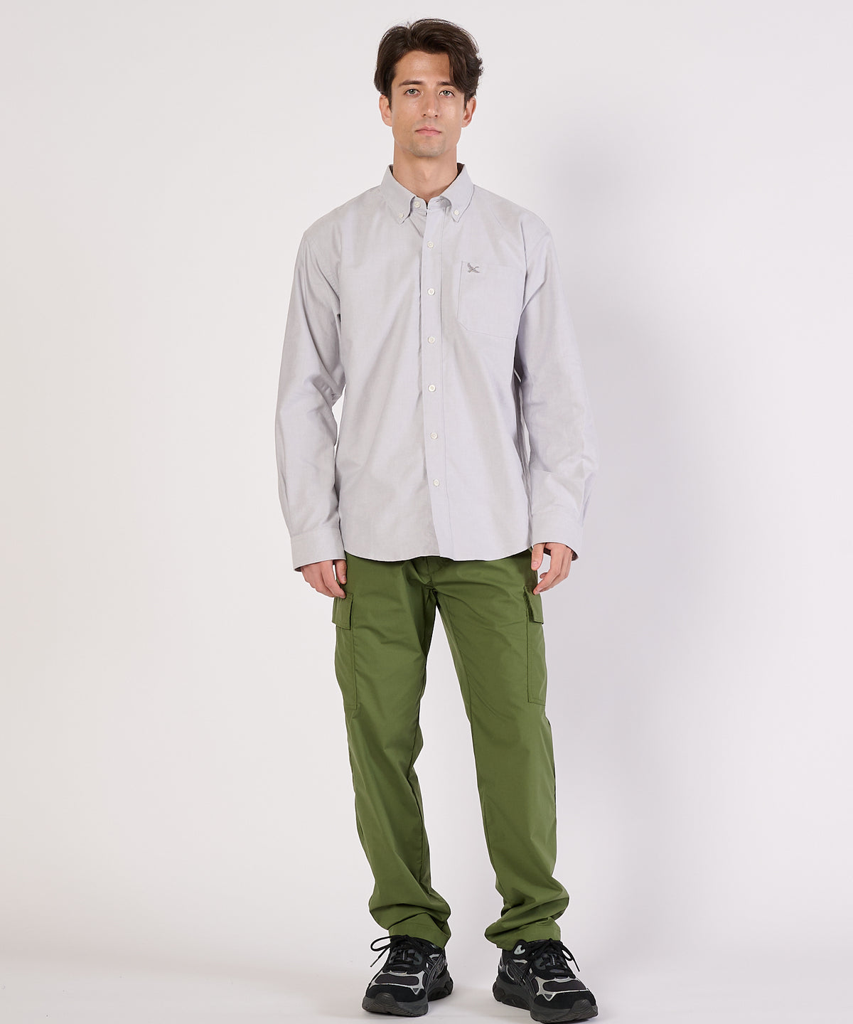 オックスフォード 刺繡 ボタンダウンシャツ/OXFORD EMB BD SHIRTS