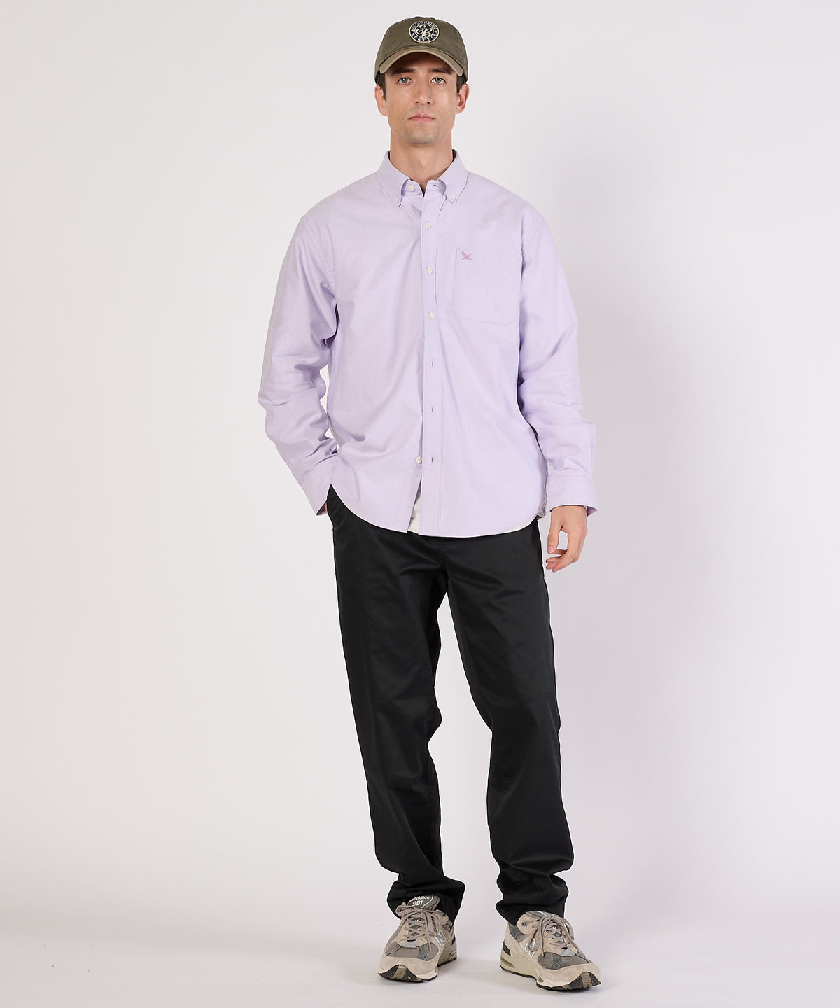 オックスフォード 刺繡 ボタンダウンシャツ/OXFORD EMB BD SHIRTS