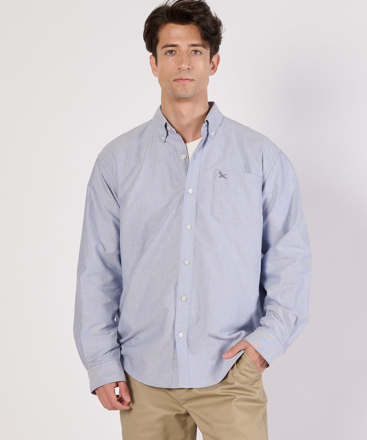 オックスフォード 刺繡 ボタンダウンシャツ/OXFORD EMB BD SHIRTS
