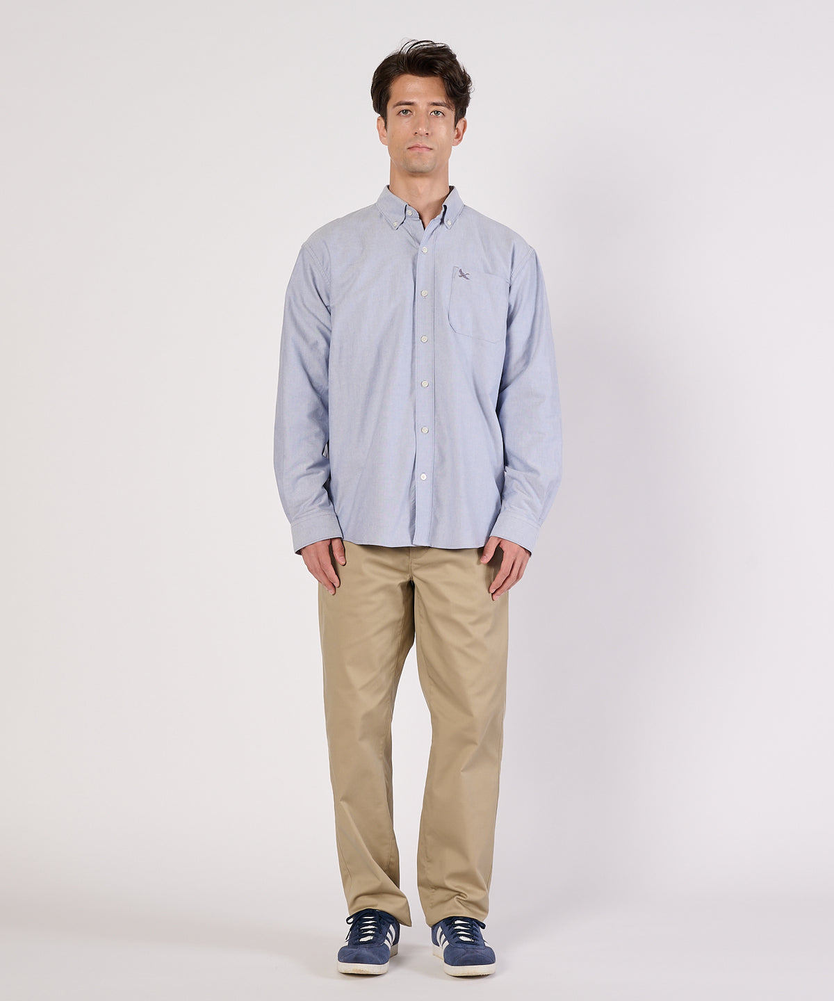 オックスフォード 刺繡 ボタンダウンシャツ/OXFORD EMB BD SHIRTS