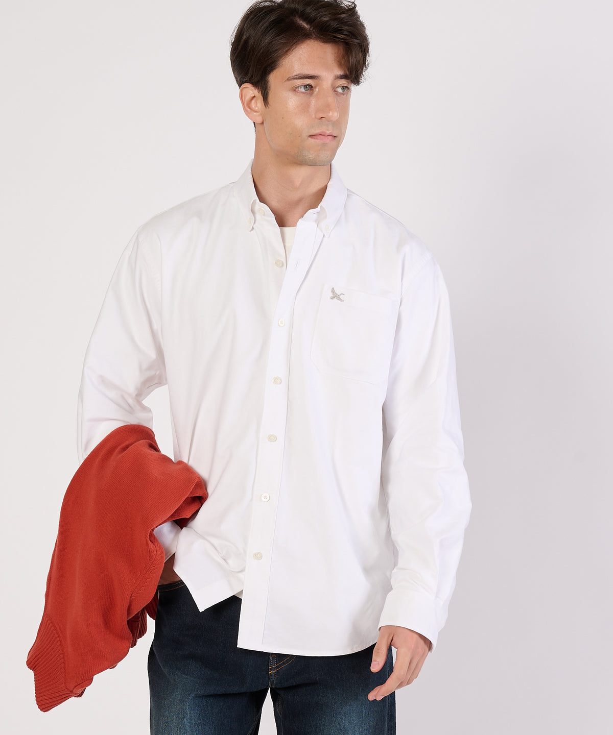 オックスフォード 刺繡 ボタンダウンシャツ/OXFORD EMB BD SHIRTS