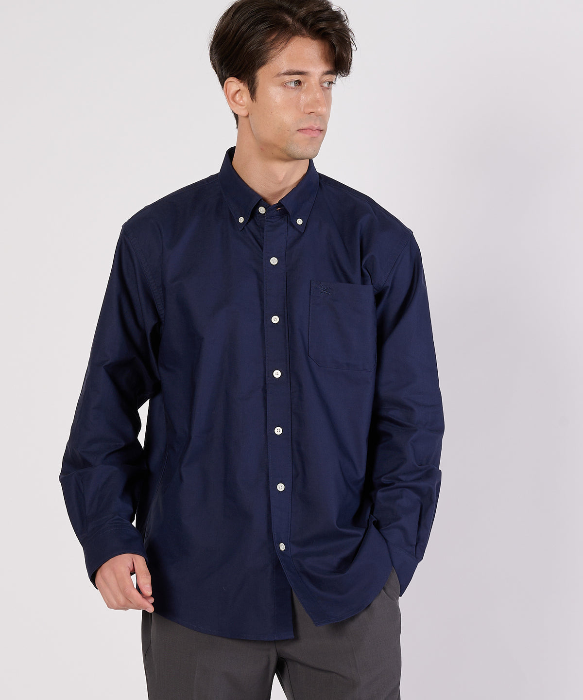 オックスフォード 刺繡 ボタンダウンシャツ/OXFORD EMB BD SHIRTS