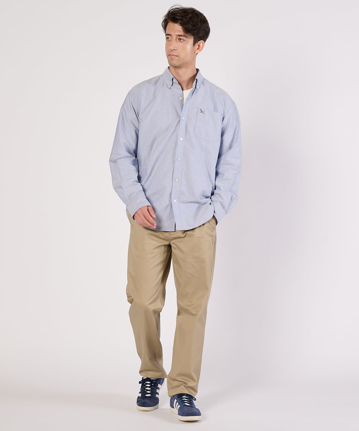 オックスフォード 刺繡 ボタンダウンシャツ/OXFORD EMB BD SHIRTS