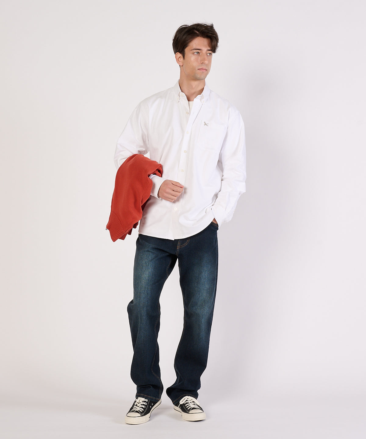 オックスフォード 刺繡 ボタンダウンシャツ/OXFORD EMB BD SHIRTS