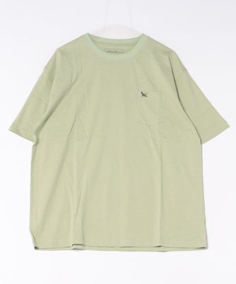 ワンポイント刺しゅう ポケット Tシャツ/ONE POINT EMB PKT TEE