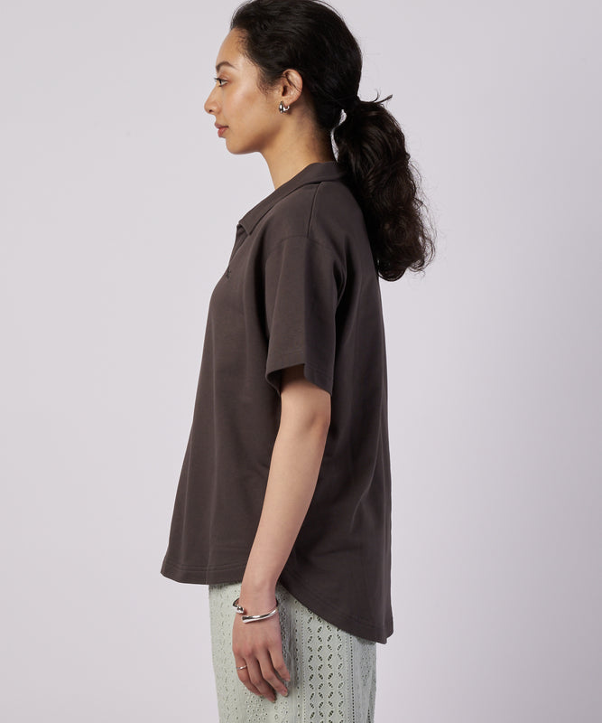 オープンカラー Tシャツ/OPEN COLLAR TEE