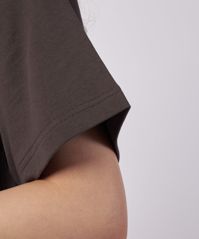 オープンカラー Tシャツ/OPEN COLLAR TEE
