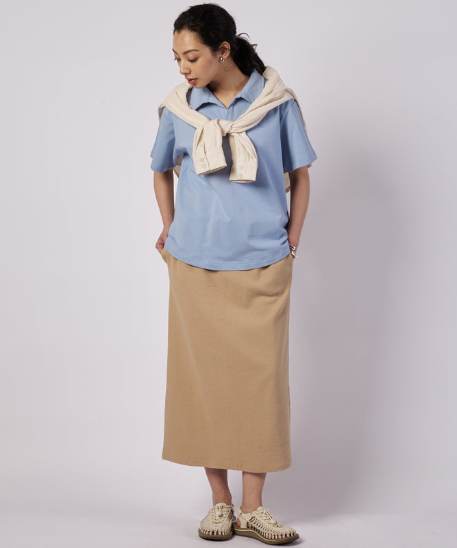 オープンカラー Tシャツ/OPEN COLLAR TEE