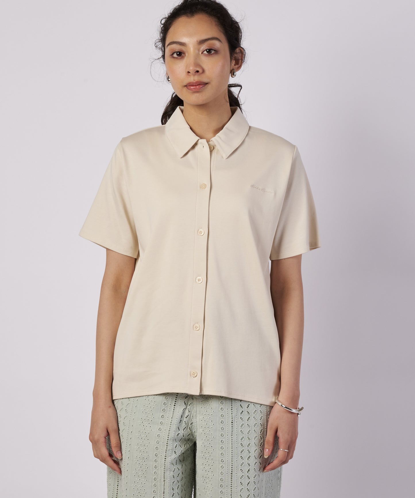 カラードニット ブラウス/COLLARED KNIT BLOUSE