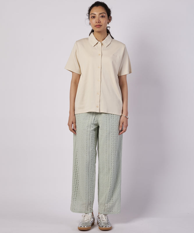 カラードニット ブラウス/COLLARED KNIT BLOUSE