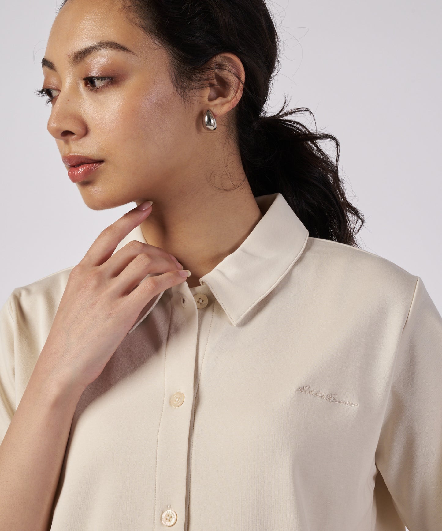 カラードニット ブラウス/COLLARED KNIT BLOUSE