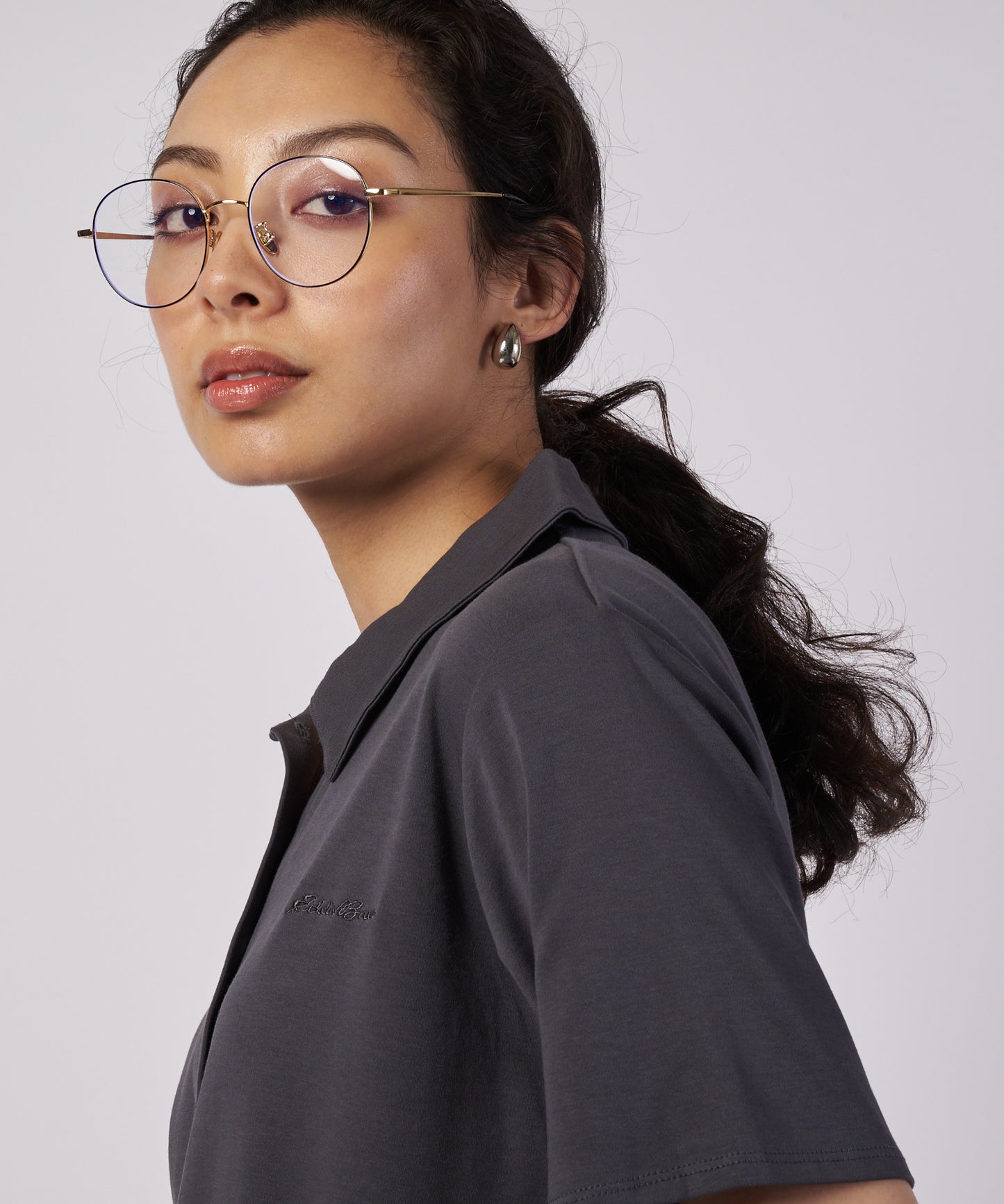 カラードニット ブラウス/COLLARED KNIT BLOUSE