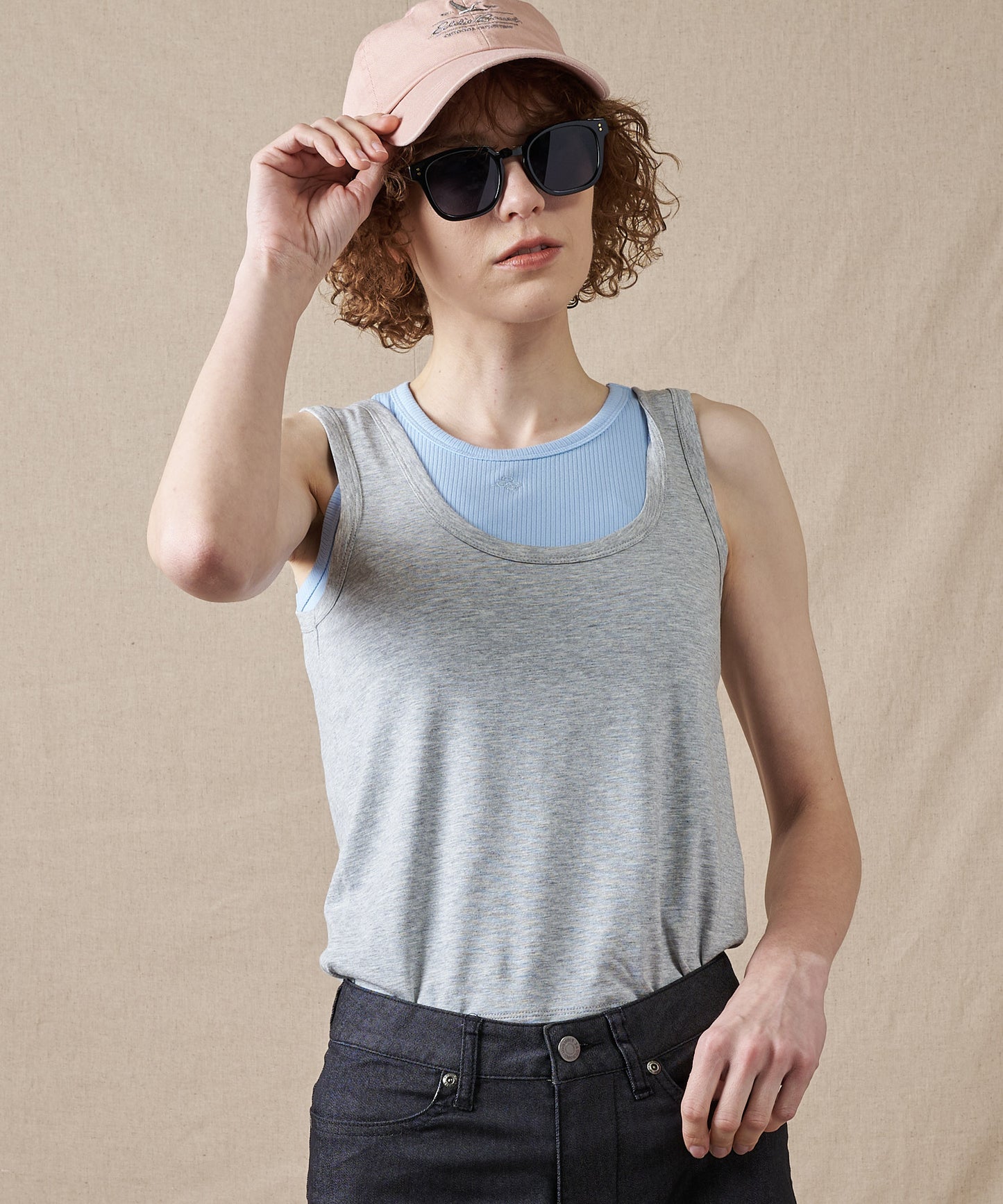 レイヤード タンクトップ セット/LAYERED TANK TEE