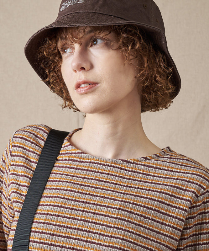 テクスチャード マルチストライプ Tシャツ/TEXTURED MULTI STRIPE TEE