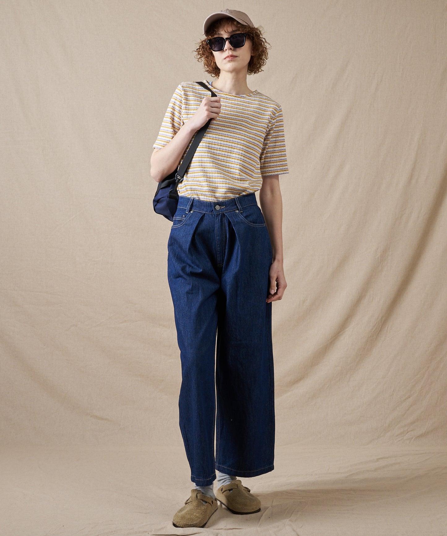 テクスチャード マルチストライプ Tシャツ/TEXTURED MULTI STRIPE TEE