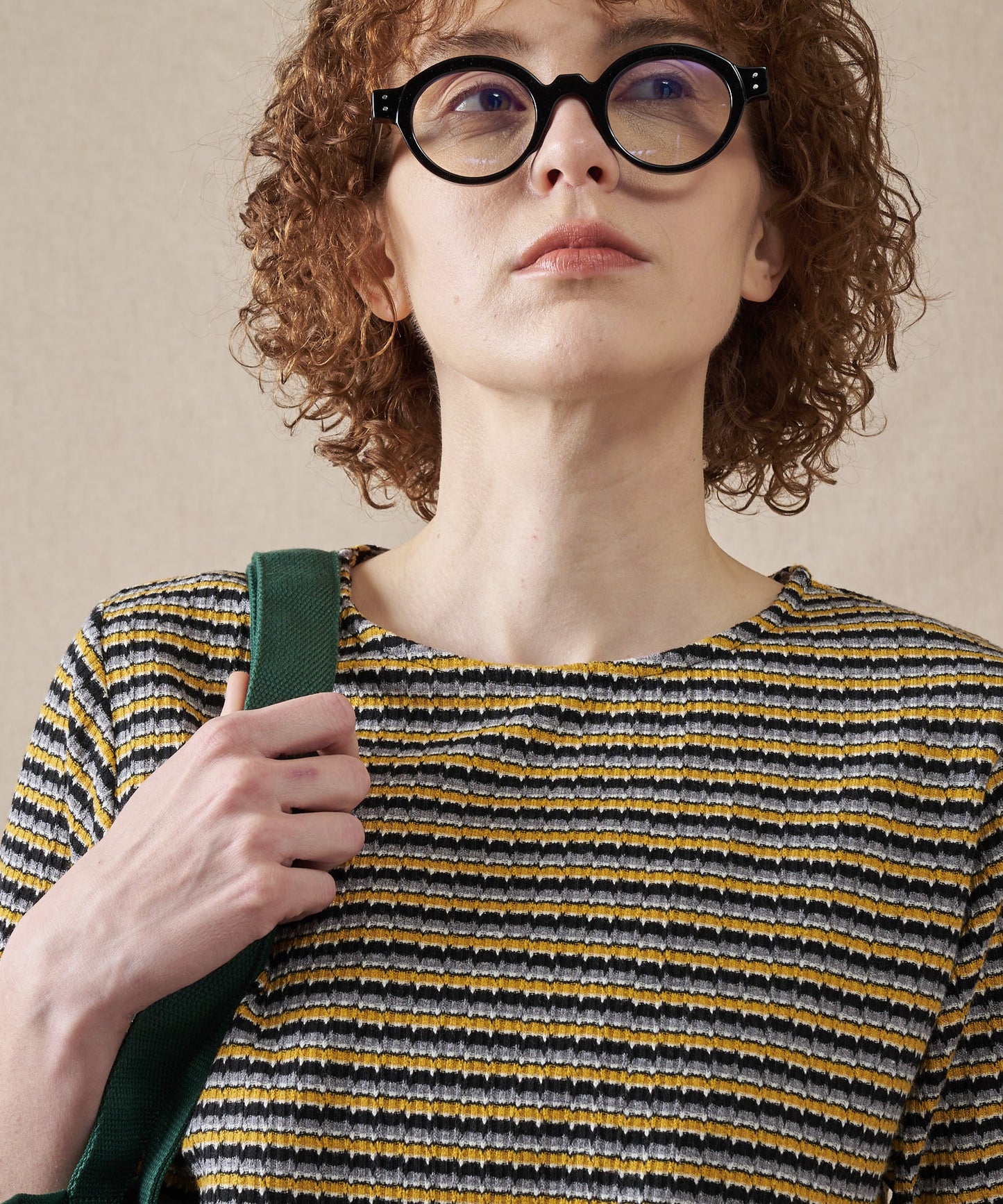 テクスチャード マルチストライプ Tシャツ/TEXTURED MULTI STRIPE TEE