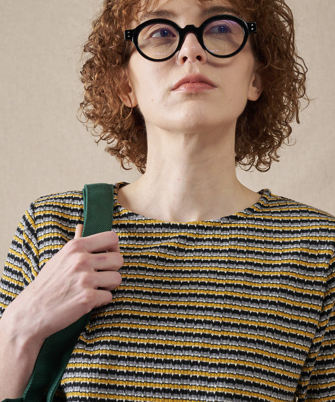 テクスチャード マルチストライプ Tシャツ/TEXTURED MULTI STRIPE TEE