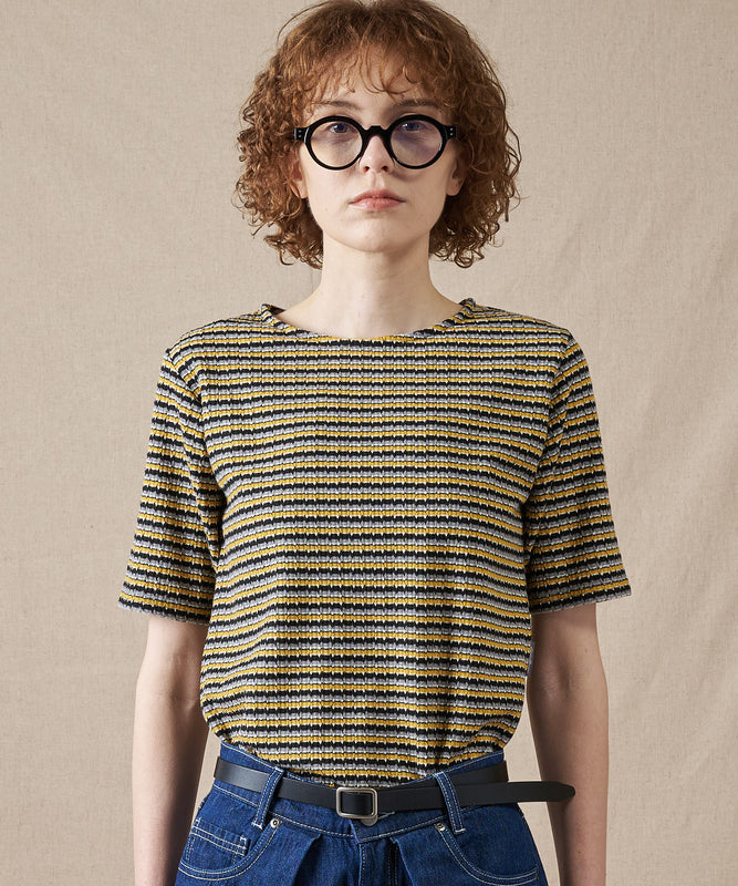 テクスチャード マルチストライプ Tシャツ/TEXTURED MULTI STRIPE TEE
