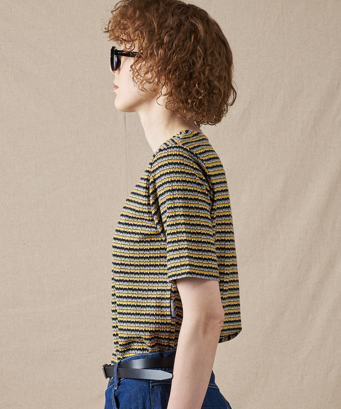 テクスチャード マルチストライプ Tシャツ/TEXTURED MULTI STRIPE TEE