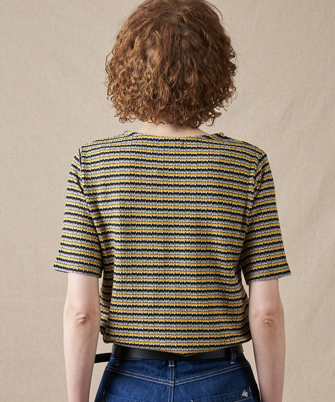 テクスチャード マルチストライプ Tシャツ/TEXTURED MULTI STRIPE TEE