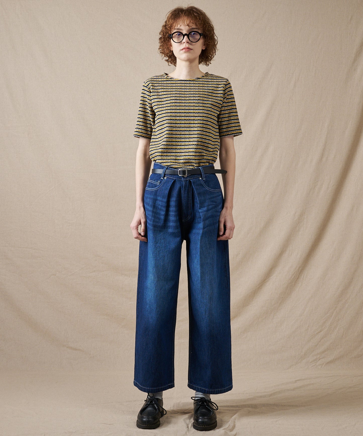 テクスチャード マルチストライプ Tシャツ/TEXTURED MULTI STRIPE TEE