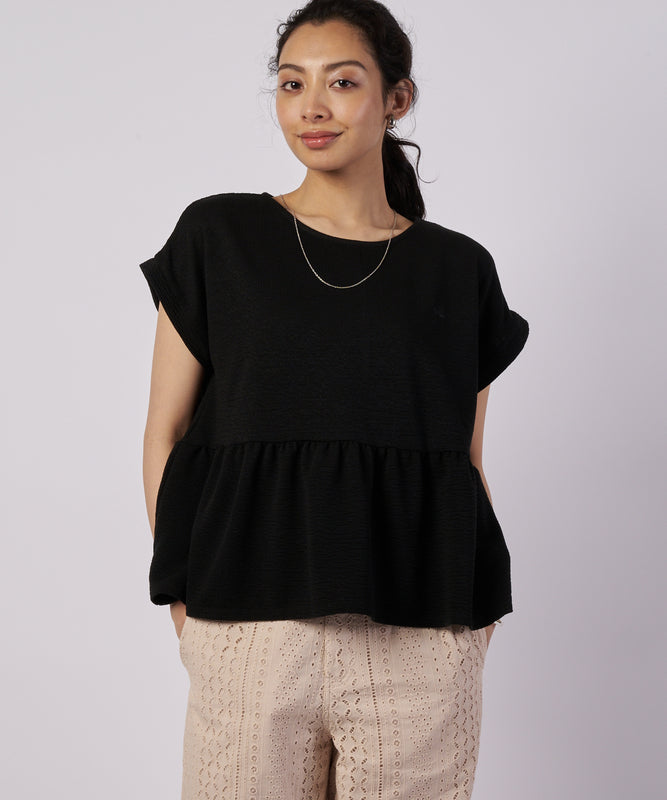 ワッフルギャザーカットソー/WAFFLE GATHER CUTSEW