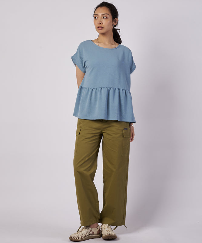 ワッフルギャザーカットソー/WAFFLE GATHER CUTSEW
