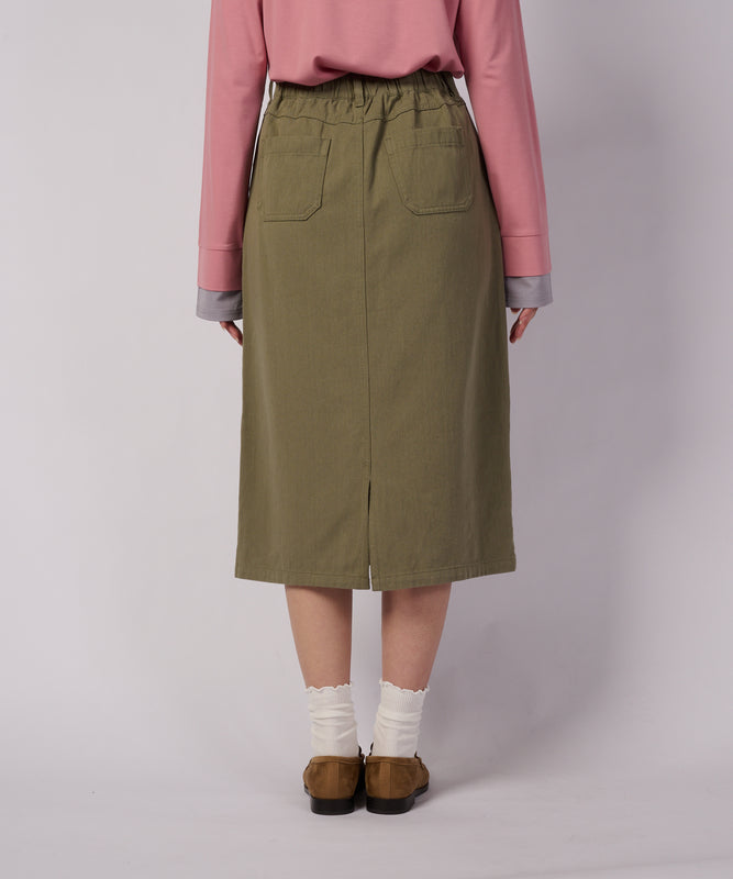 【+10%OFF キャンペーン】ポケット ディテール ミディスカート/POCKET DETAIL MIDI SKIRT
