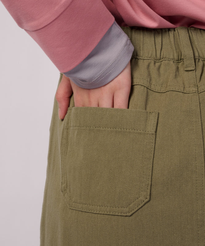 【+10%OFF キャンペーン】ポケット ディテール ミディスカート/POCKET DETAIL MIDI SKIRT