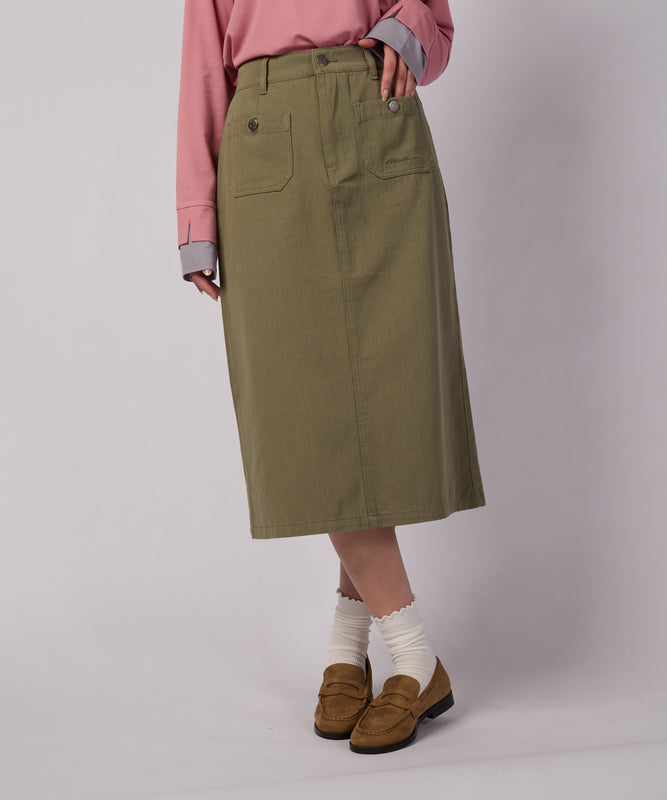 【+10%OFF キャンペーン】ポケット ディテール ミディスカート/POCKET DETAIL MIDI SKIRT