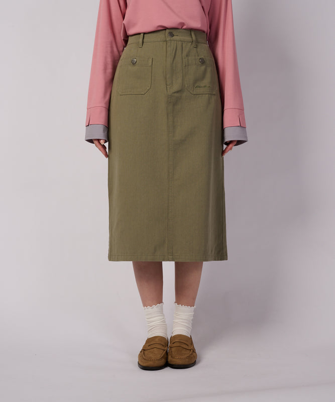 【+10%OFF キャンペーン】ポケット ディテール ミディスカート/POCKET DETAIL MIDI SKIRT