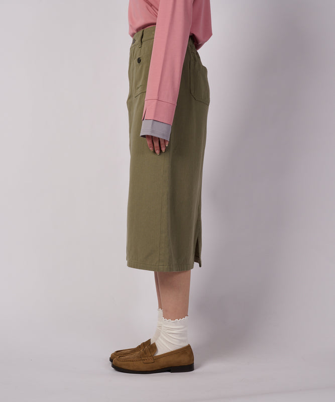 【+10%OFF キャンペーン】ポケット ディテール ミディスカート/POCKET DETAIL MIDI SKIRT