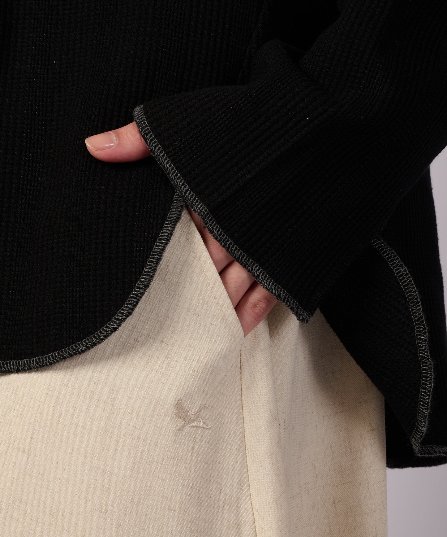 テクスチャード イージー フローイー スカート/TEXTURED EASY FLOWY SKIRT