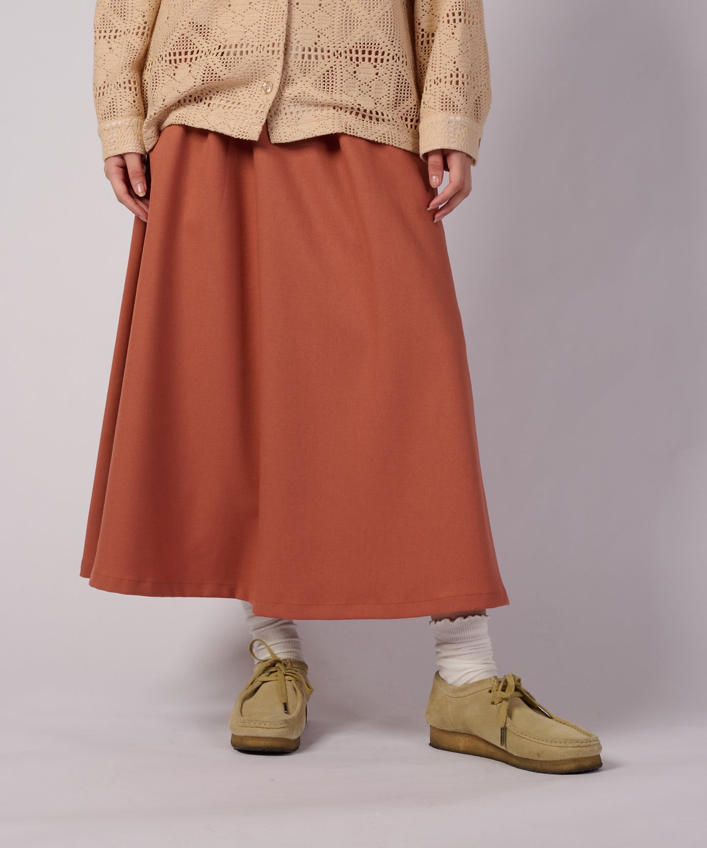 テクスチャード イージー フローイー スカート/TEXTURED EASY FLOWY SKIRT