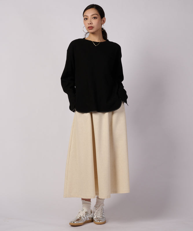 テクスチャード イージー フローイー スカート/TEXTURED EASY FLOWY SKIRT