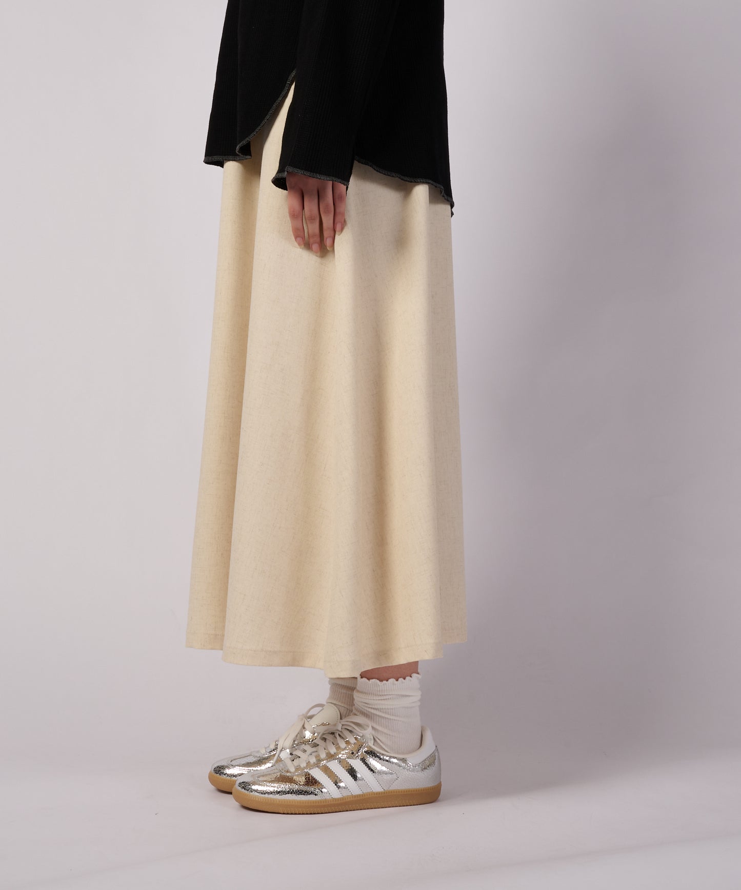 テクスチャード イージー フローイー スカート/TEXTURED EASY FLOWY SKIRT