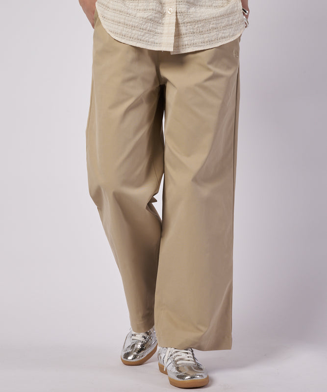 ポリッシュド ワイドヘムパンツ/POLISHED WIDE HEM PANTS