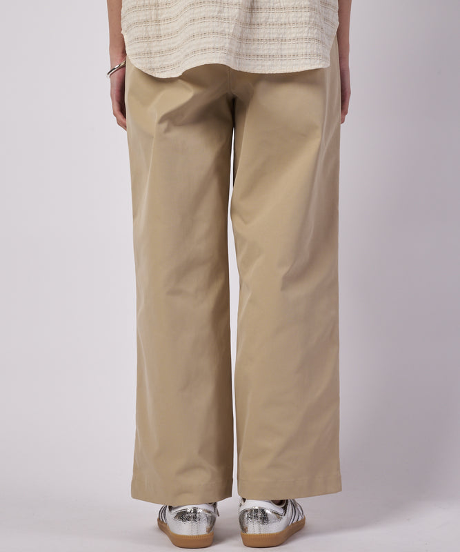 ポリッシュド ワイドヘムパンツ/POLISHED WIDE HEM PANTS