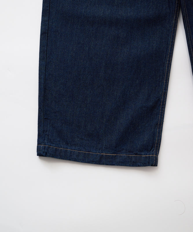 【予約】フロントタック ワイドデニムパンツ/FRONT TUCK WIDE DENIM PANTS