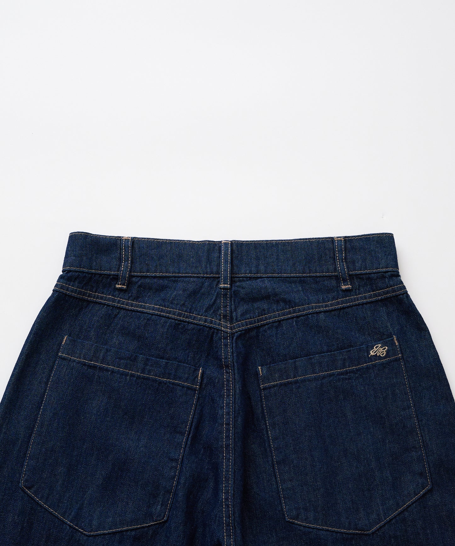 【予約】フロントタック ワイドデニムパンツ/FRONT TUCK WIDE DENIM PANTS