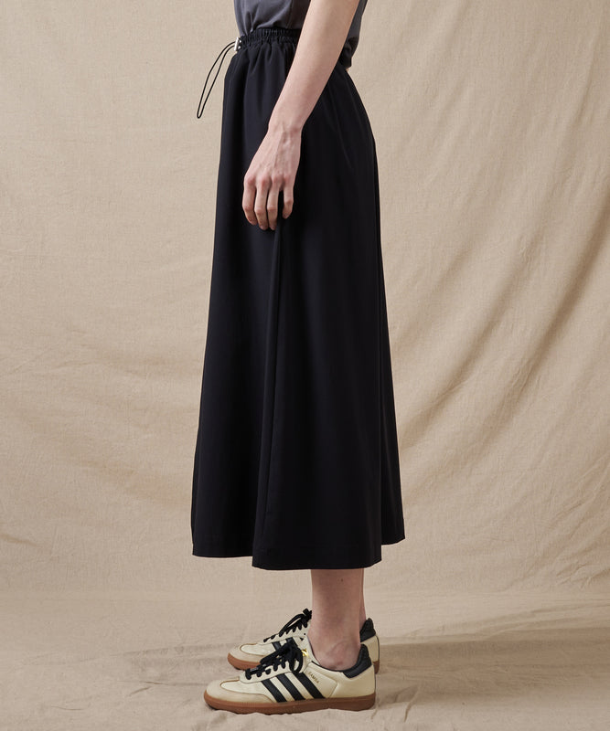 コーテッド ドローストリング スカート/COATED DRAWSTRING SKIRT