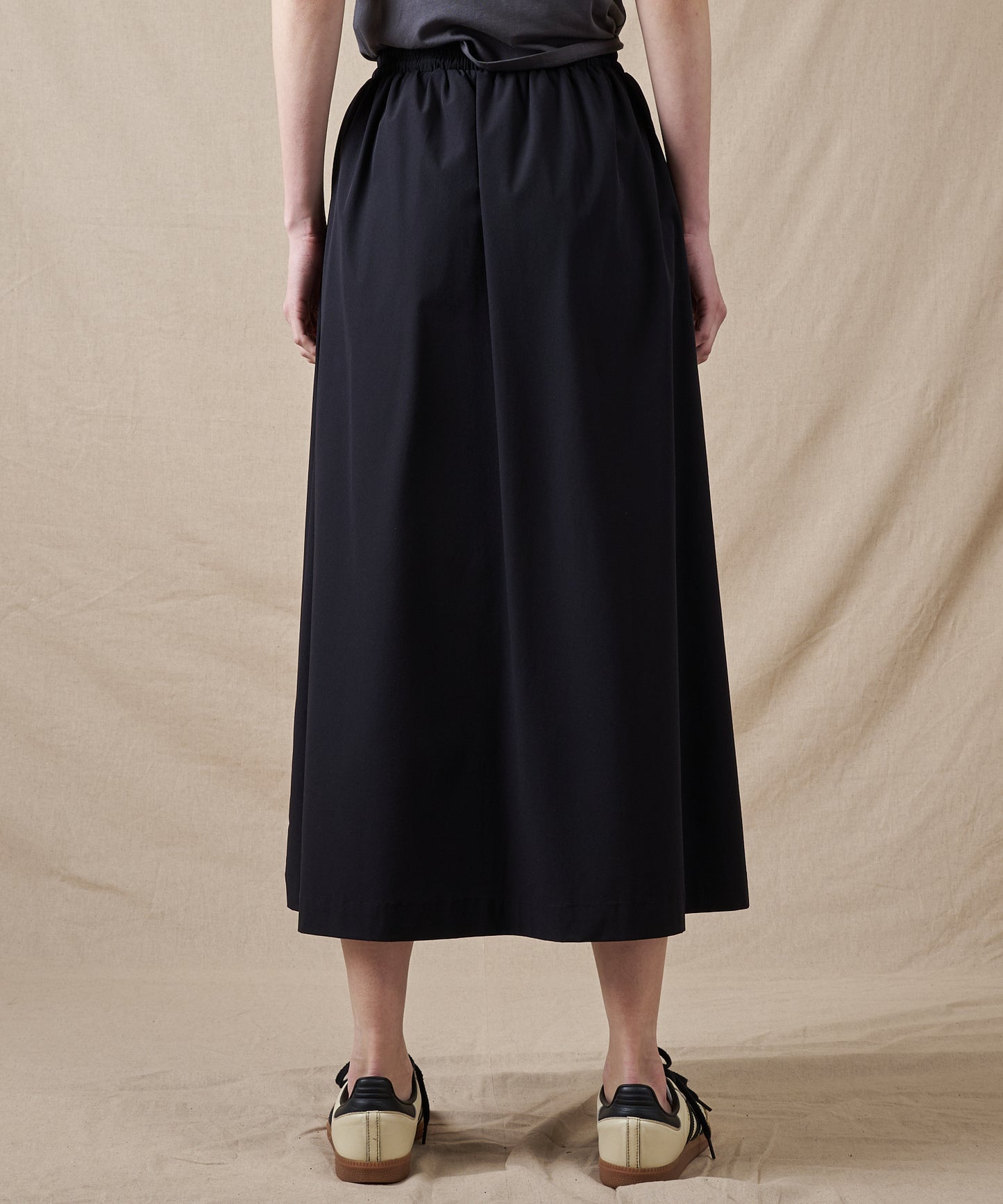 コーテッド ドローストリング スカート/COATED DRAWSTRING SKIRT