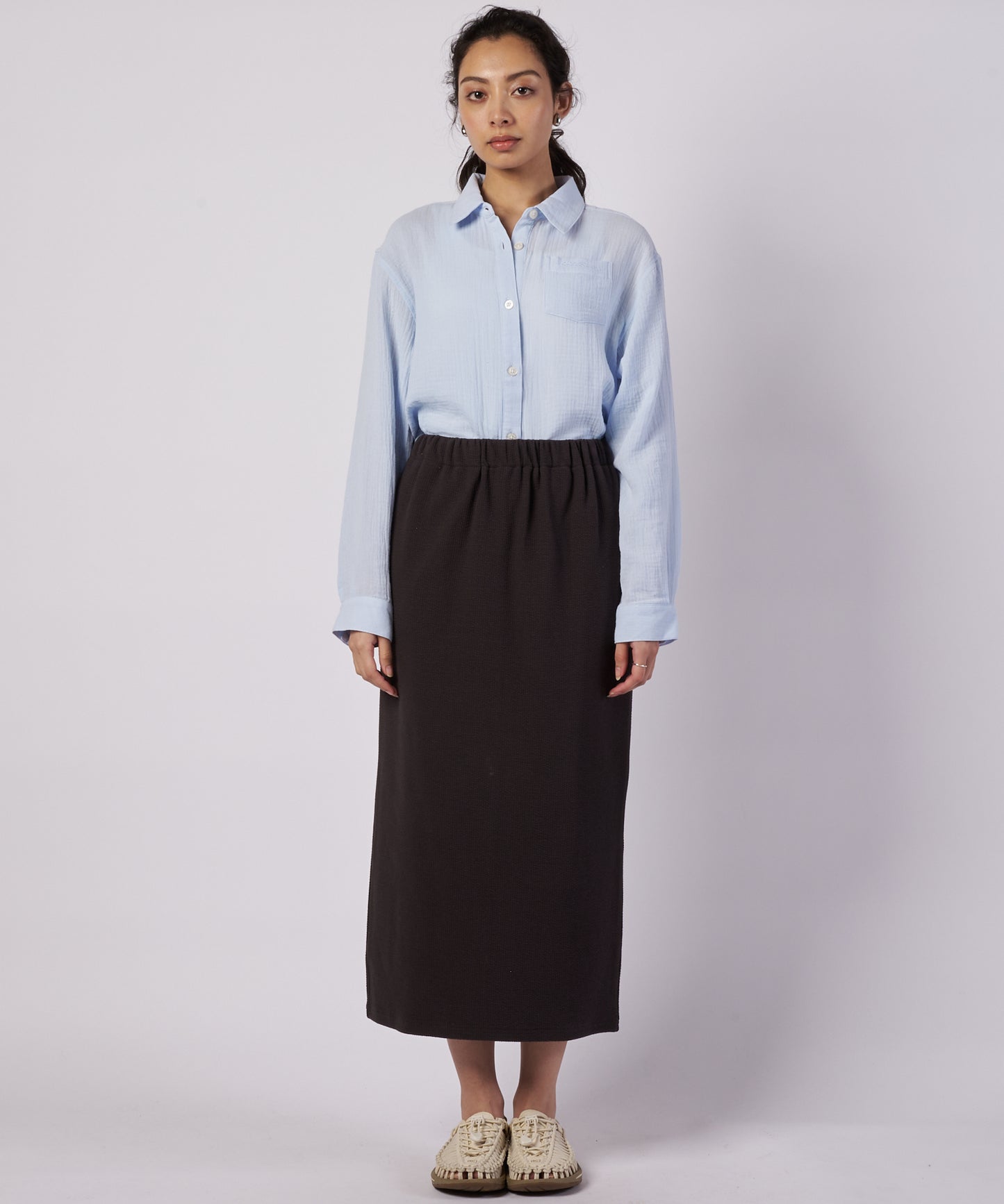 【予約】クレストリブ ナロースカート/CREST RIB NARROW SKIRT