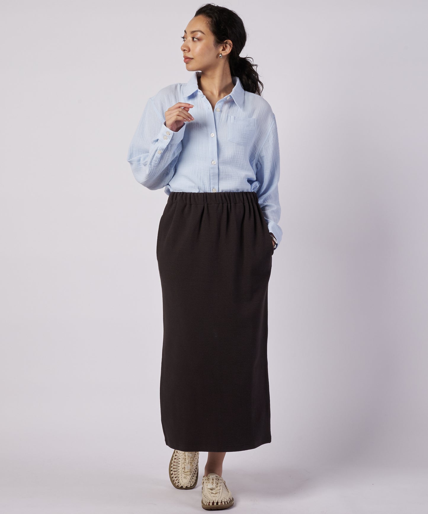【予約】クレストリブ ナロースカート/CREST RIB NARROW SKIRT