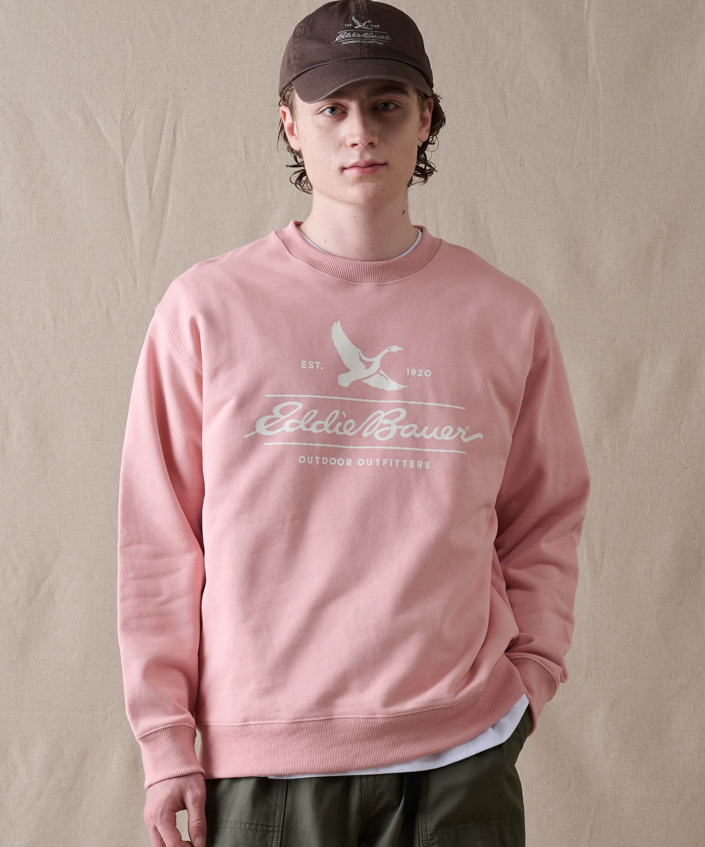 クラシックロゴプリント クルースウェット/CLASSIC LOGO PRINT  CREW