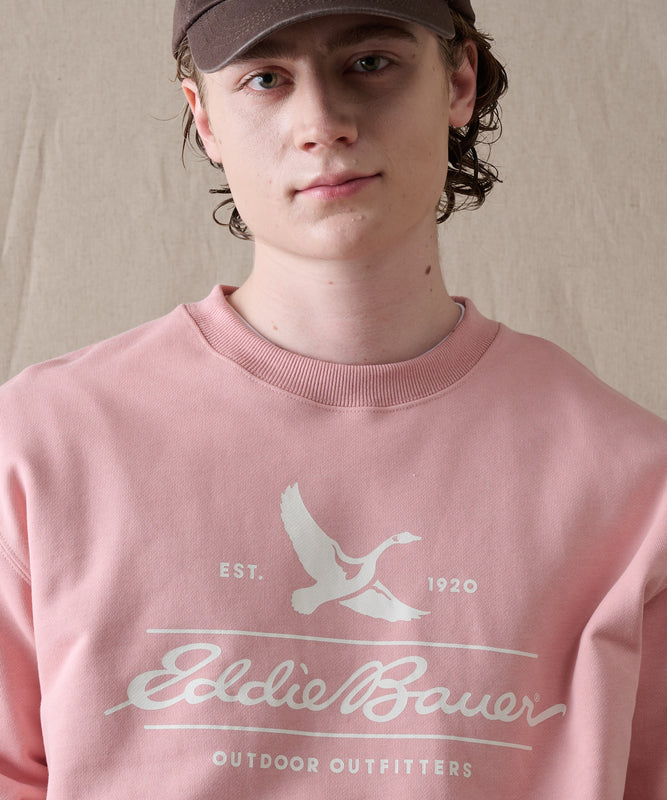 クラシックロゴプリント クルースウェット/CLASSIC LOGO PRINT  CREW